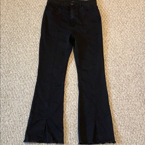 Denim crop and flare jeans - Picture 1 of 4